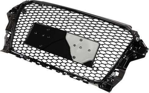 CareOnline New Front Grille Grille Grill Gloss Black RS3 style Pits for 2013-2016 Au-Di A3 S3 8V (RS3 غير لائق) in Saudi Arabia