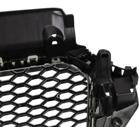 CareOnline New Front Grille Grille Grill Gloss Black RS3 style Pits for 2013-2016 Au-Di A3 S3 8V (RS3 غير لائق) in Saudi Arabia