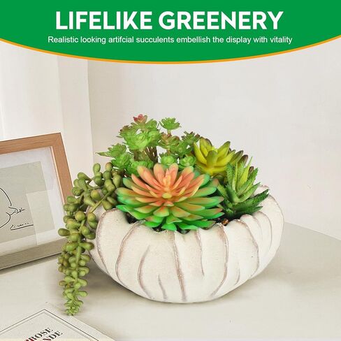 النباتات الاصطناعية النضرة في أواني الأسمنت - تزيين منزلك ومكتبك مع المزارعين النضرة المتنوعة in Kuwait