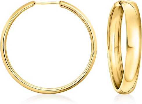 Ross-Simons 18kt الذهب على أقراط طوق لا نهاية لها in Saudi Arabia