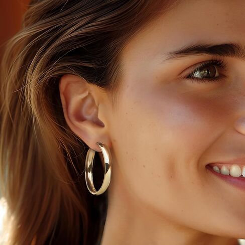 Ross-Simons 18kt الذهب على أقراط طوق لا نهاية لها in Saudi Arabia