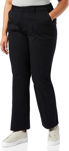 Dickies Women's Size Perfect Shape Straight Twill Pant-Plus, Rinsed Oxford Stone, 18W in Kuwait