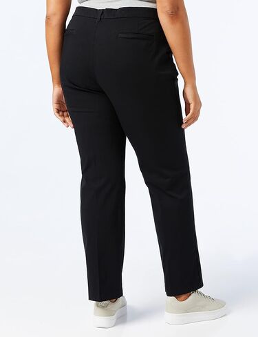 Dickies Women's Size Perfect Shape Straight Twill Pant-Plus, Rinsed Oxford Stone, 18W in Kuwait