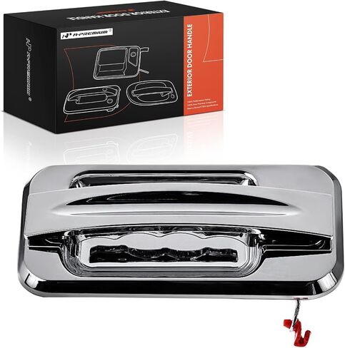 A-Premium Rear Right Passenger Side Exterior Door Handle Compatible with Hummer H2 2003-2009, Chrome in Saudi Arabia