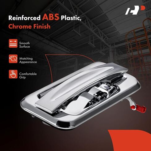 A-Premium Rear Right Passenger Side Exterior Door Handle Compatible with Hummer H2 2003-2009, Chrome in Saudi Arabia