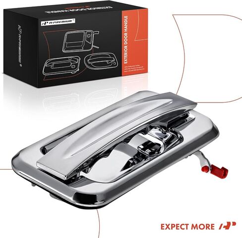A-Premium Rear Right Passenger Side Exterior Door Handle Compatible with Hummer H2 2003-2009, Chrome in Saudi Arabia