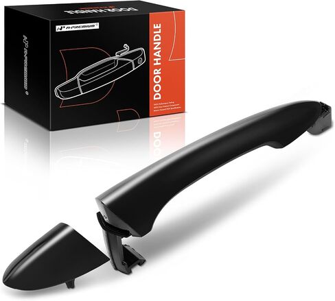 A-Premium Rear Driver or Passenger Side Exterior Door Handle Compatible with Hyundai Sonata 2011 2012 2013 2014, Primed Black, Replace# 826523S000 in Saudi Arabia
