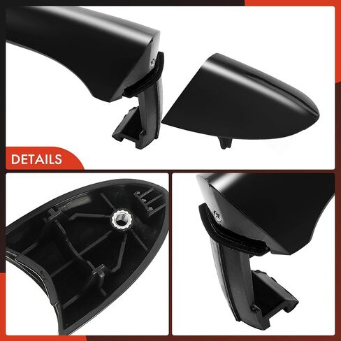 A-Premium Rear Driver or Passenger Side Exterior Door Handle Compatible with Hyundai Sonata 2011 2012 2013 2014, Primed Black, Replace# 826523S000 in Saudi Arabia