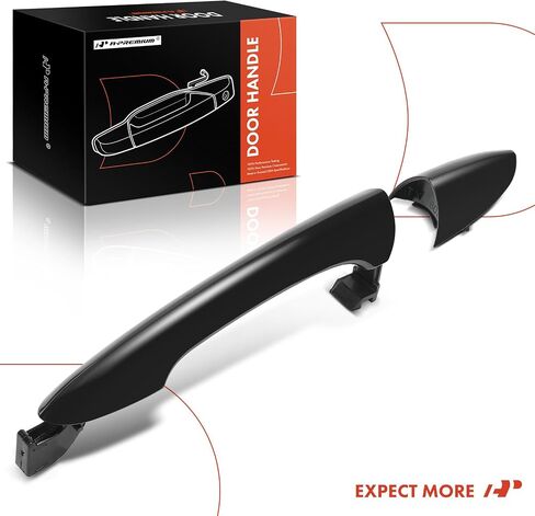 A-Premium Rear Driver or Passenger Side Exterior Door Handle Compatible with Hyundai Sonata 2011 2012 2013 2014, Primed Black, Replace# 826523S000 in Saudi Arabia