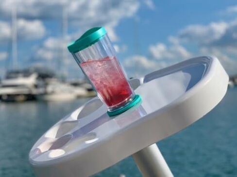 Non Tip Boat Cup Holder & Tumbler System, Portable, Double Wall Insulated, Magnetic & Suction for SUP's, Kayaks, RVs, ATV, Garage and More in Kuwait