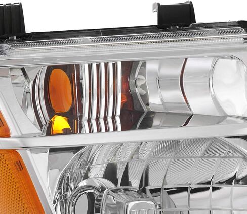 Akkon-Pair Chrome Meadlights تناسب 2005-2008 Frontier 2005-2007 Pathfinder [نماذج الهالوجين] استبدال اليسار + اليمين in Kuwait