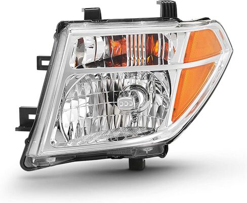 AKKON - Pair Chrome Headlights Fits 2005-2008 Frontier 2005-2007 Pathfinder [Halogen Models] Replacement Left + Right in Saudi Arabia