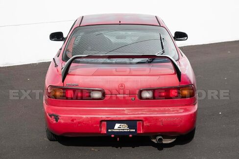 استبدال 1994-2001 Acura Integra DC2 | Mugen Gen 1 Style ABS البلاستيك - مرسومة مفسد جناح الجذع الخلفي اللامع اللامع مع زوج Mugen Black Emblem in Saudi Arabia