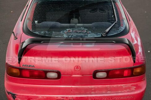 استبدال 1994-2001 Acura Integra DC2 | Mugen Gen 1 Style ABS البلاستيك - مرسومة مفسد جناح الجذع الخلفي اللامع اللامع مع زوج Mugen Black Emblem in Saudi Arabia