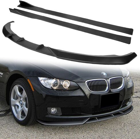 Q1-TECH, 9PCS Front Bumper Lip & Side Skirt Extensions Diffuser Compatible with 2007-2010 BMW 3-Series E92 E93 328i 328xi 335i 335xi, Front Lip Spoiler Body Splitter ABS (Painted Carbon) in Saudi Arabia