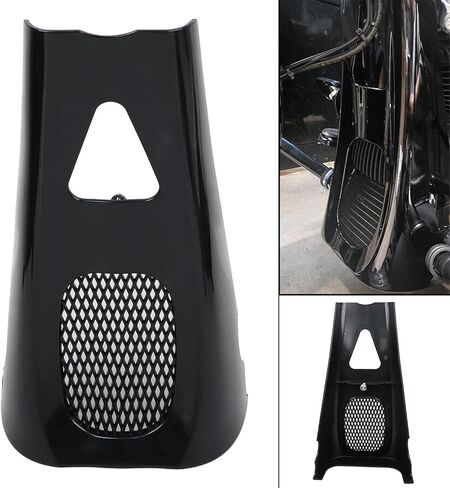 Gloss Black Stretched Chin Spoiler ABS Front Scoop for Harley M8 Touring Road Glide Street Glide Road King FLHR FLHX FLHT 2017-2022 in Saudi Arabia