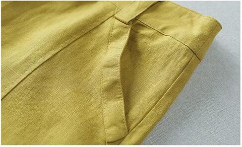 Women's Solid Color Buttoned Wide Leg Pants Loose High Waist Straight Pants in Saudi Arabia