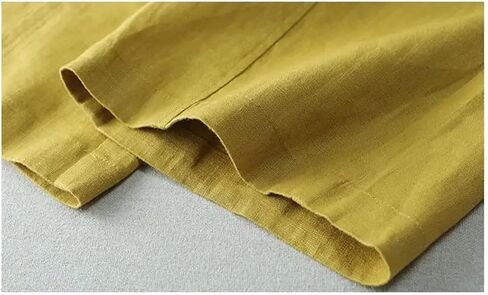 Women's Solid Color Buttoned Wide Leg Pants Loose High Waist Straight Pants in Saudi Arabia