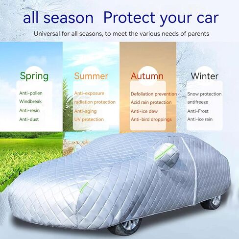 Hail Protector Car Cover for Chevrolet Equinox Evanda Geo HHR Car Cover Thickened Oxford Cloth Side Door Zipper with Lining Anti-Scratch Waterproof Full Exterior Covers(Color:AA,Size:Equinox3rd Gen) in Saudi Arabia