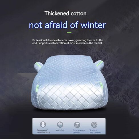 Hail Protector Car Cover for Chevrolet Equinox Evanda Geo HHR Car Cover Thickened Oxford Cloth Side Door Zipper with Lining Anti-Scratch Waterproof Full Exterior Covers(Color:AA,Size:Equinox3rd Gen) in Saudi Arabia