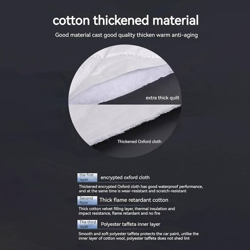 Hail Protector Car Cover for Chevrolet Equinox Evanda Geo HHR Car Cover Thickened Oxford Cloth Side Door Zipper with Lining Anti-Scratch Waterproof Full Exterior Covers(Color:AA,Size:Equinox3rd Gen) in Saudi Arabia