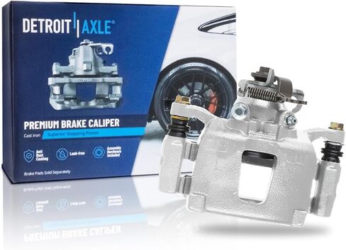 Detroit Axle - Rear Right Brake Caliper for 2012-2016 Chrysler Town & Country 2012-2020 Dodge Grand Caravan 2014-2015 Ram C/V, Passenger Side Brake Caliper with Bracket Replacement in Saudi Arabia