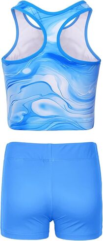 ثياب Modafans للجمباز للبنات مع شورتات رقصات رقصات الستائرات النشطة in Kuwait