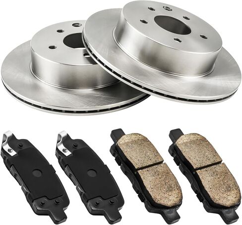 KAC Front Brake Kit, Brake Rotors and Pads Kit Replacement for Compass 2007-2016 Avenger 2008-2014 Outlander 2007-2020 Sebring 2007-2010 Lancer 2008-2016, Hardware Brake Kit OEM 31346 D866 in Saudi Arabia