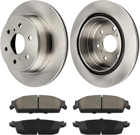 KAC Front Brake Kit, Brake Rotors and Pads Kit Replacement for Compass 2007-2016 Avenger 2008-2014 Outlander 2007-2020 Sebring 2007-2010 Lancer 2008-2016, Hardware Brake Kit OEM 31346 D866 in Saudi Arabia