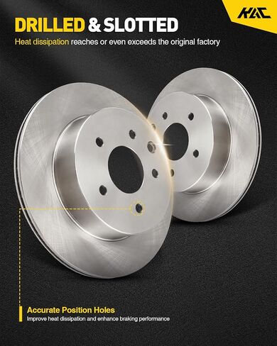 KAC Front Brake Kit, Brake Rotors and Pads Kit Replacement for Compass 2007-2016 Avenger 2008-2014 Outlander 2007-2020 Sebring 2007-2010 Lancer 2008-2016, Hardware Brake Kit OEM 31346 D866 in Saudi Arabia
