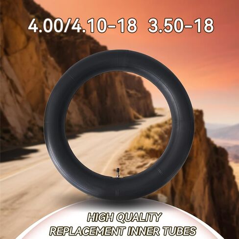4.10/4.50-18 "الأنبوب الداخلي 110/100-18،110/90-18،110/80-18،120/90-18،120/80-18،100/100-18 أنبوب الدراجة الأوساخ ، جذع الصمام المستقيم-2 حزمة in Saudi Arabia