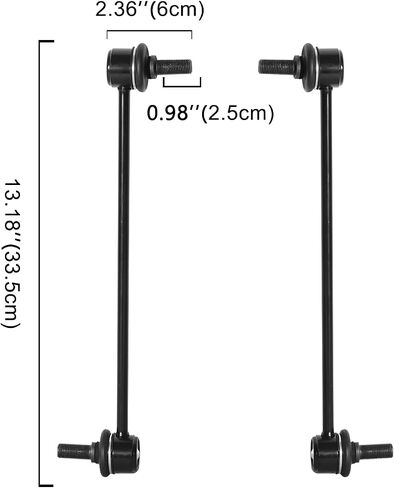 2PCs Compatible with Nissan Sentra 2.0L / 2.5L 2007-2012 Front Stabilizer Sway Bar Links 54618-ET00A, 54618ET00A, K750096 in Saudi Arabia