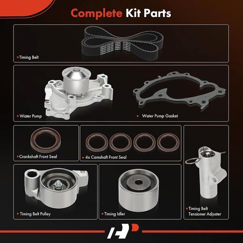 A-Premium Engine Timing Belt Kit with Water Pump Compatible with Toyota Highlander 2006-2010 & Lexus RX400h 2007-2008 - 3.3L in Saudi Arabia