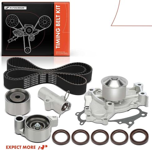 A-Premium Engine Timing Belt Kit with Water Pump Compatible with Toyota Highlander 2006-2010 & Lexus RX400h 2007-2008 - 3.3L in Saudi Arabia