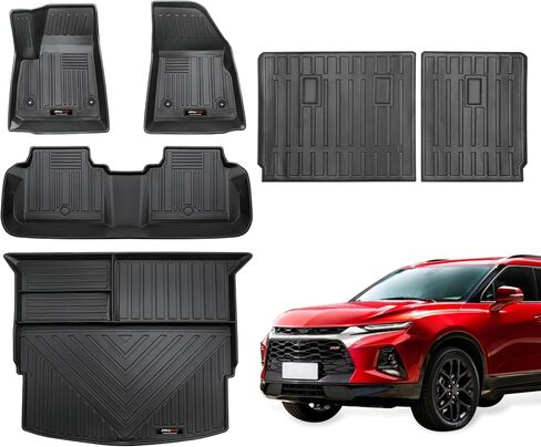 جميع الحصير البضائع الطقس سوداء متوافقة مع 2019-2025 Chevy Blazer Trunk Liner TPE Rubber Rat For Chevrolet Blazer Accessories in Kuwait