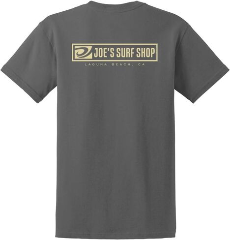 Joes Surf Shop Men Men Logo Tee ذات الوزن الثقيل في العادية والكبيرة والطول in Kuwait