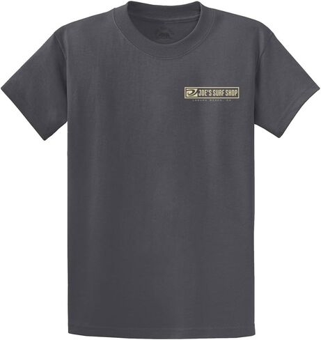 Joes Surf Shop Men Men Logo Tee ذات الوزن الثقيل في العادية والكبيرة والطول in Kuwait