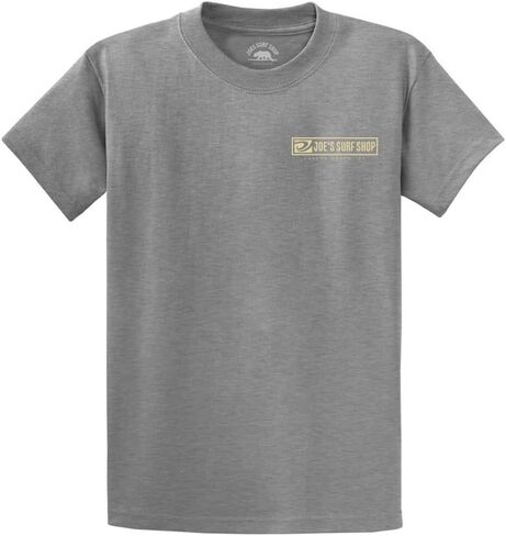Joes Surf Shop Men Men Logo Tee ذات الوزن الثقيل في العادية والكبيرة والطول in Kuwait