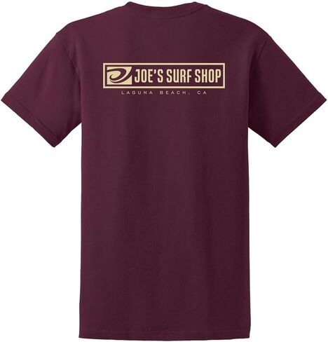 Joes Surf Shop Men Men Logo Tee ذات الوزن الثقيل في العادية والكبيرة والطول in Kuwait