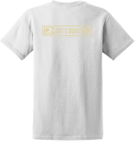 Joes Surf Shop Men Men Logo Tee ذات الوزن الثقيل في العادية والكبيرة والطول in Kuwait