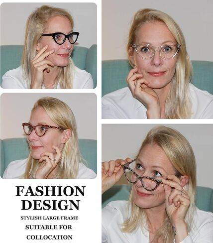 Eyekepper 4-Pack Chic Bifocal Reading Glasses Women Bifocal Readers in Kuwait