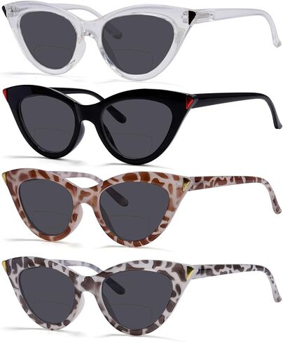 Eyekepper 4-Pack Chic Bifocal Reading Glasses Women Bifocal Readers in Saudi Arabia