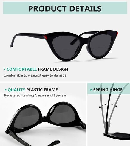 Eyekepper 4-Pack Chic Bifocal Reading Glasses Women Bifocal Readers in Saudi Arabia
