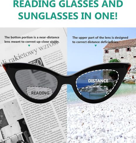 Eyekepper 4-Pack Chic Bifocal Reading Glasses Women Bifocal Readers in Saudi Arabia