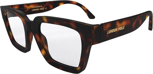 LONDON MOLE® Phoenix reading glasses | Cool oversized square/rectangular/trapezoidal shaped readers in Kuwait