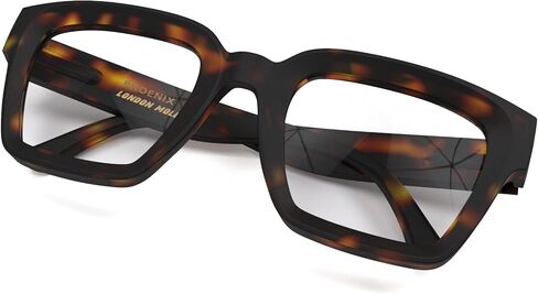 LONDON MOLE® Phoenix reading glasses | Cool oversized square/rectangular/trapezoidal shaped readers in Kuwait