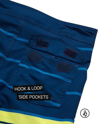 Volcom Boys Board Shorts - UPF 50+ Quick Dry Swimwear Bathing Suit - Swim Trunks Swimsuit for Boys (8-16), Size 10-12, Navy Floral in Saudi Arabia