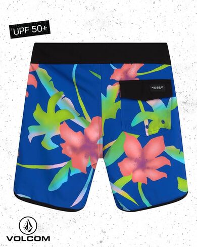 شورت فولوم بويز بويز - UPF 50+ بدلة السباحة للسباحة الجافة السريعة - جذوع السباحة للبنين (8-16) ، الحجم 10-12 ، الأزهار البحرية in Kuwait