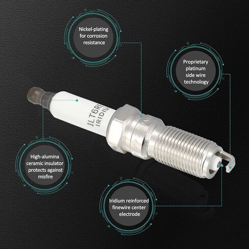 Pack of 8 Nickel Material SP515 SP546 Spark Plugs For Ford Expedition Explorer F150/F250/F350/F450/F550 Super Duty Mustang,Lincoln Mark LT Navigator,Mercury Mountaineer 4.6L 5.4L 6.8L V8 V10 in Kuwait