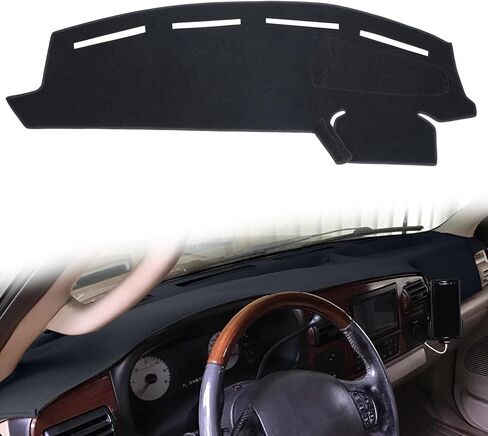 غلاف Dashboard Cover Fit for Ford F250 F350 F450 Super Duty 1999 2000 2001 2002 2003 2004 / Ford SPORTION 2000-2005 ، DASH COVER PAD PARTETRE (Beige) in Kuwait